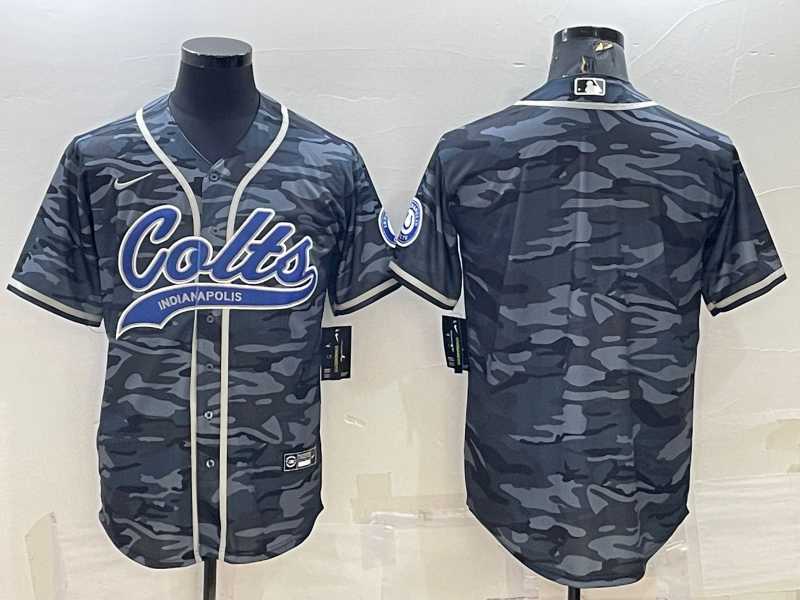 Men's Indianapolis Colts Blank Grey Camo With Patch Cool Base Stitched Baseball Jersey,We sell and wholesale Men's Indianapolis Colts Blank Grey Camo With Patch Cool Base Stitched Baseball Jersey on line form chian!